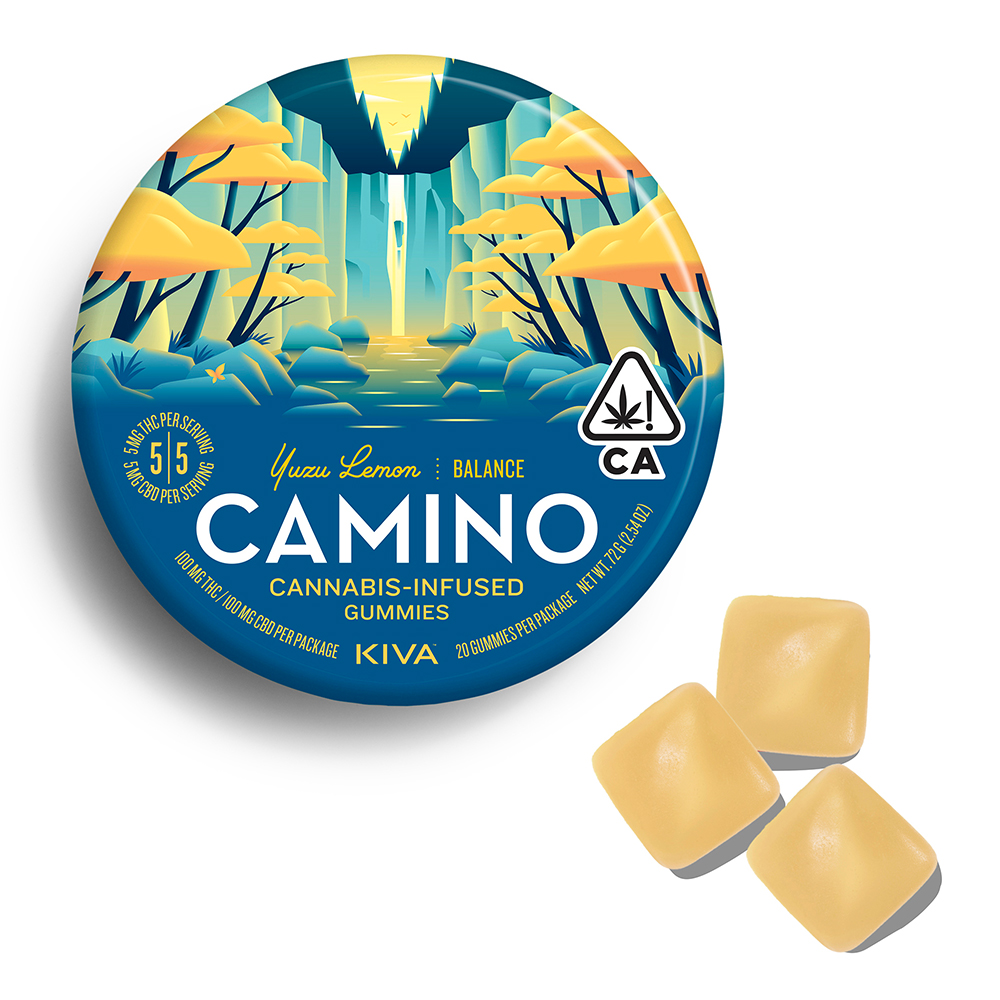 CAMINO YUZU LEMON 5:5 CBD GUMMIES