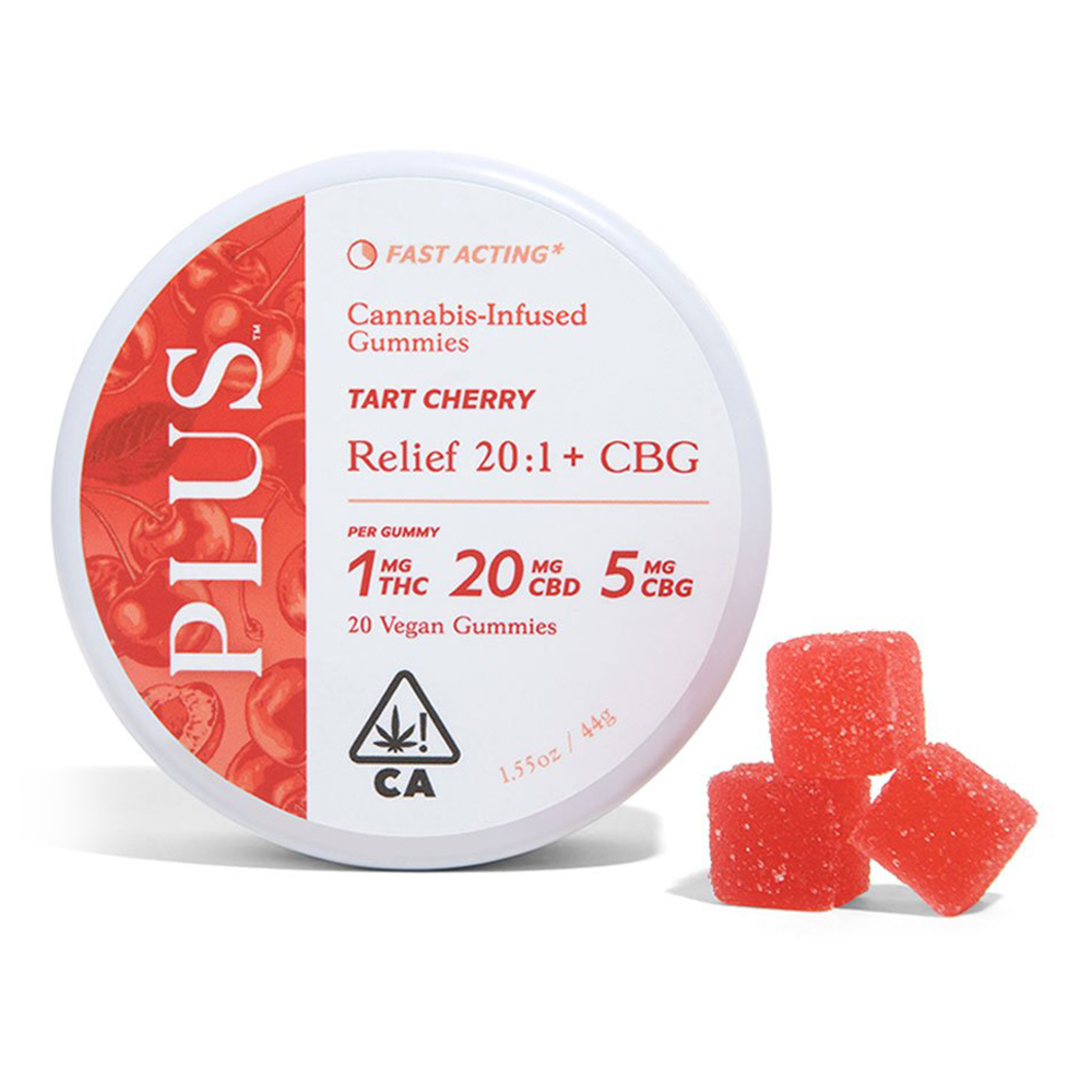TART CHERRY 20:1 + CBG RELIEF ROSIN GUMMIES